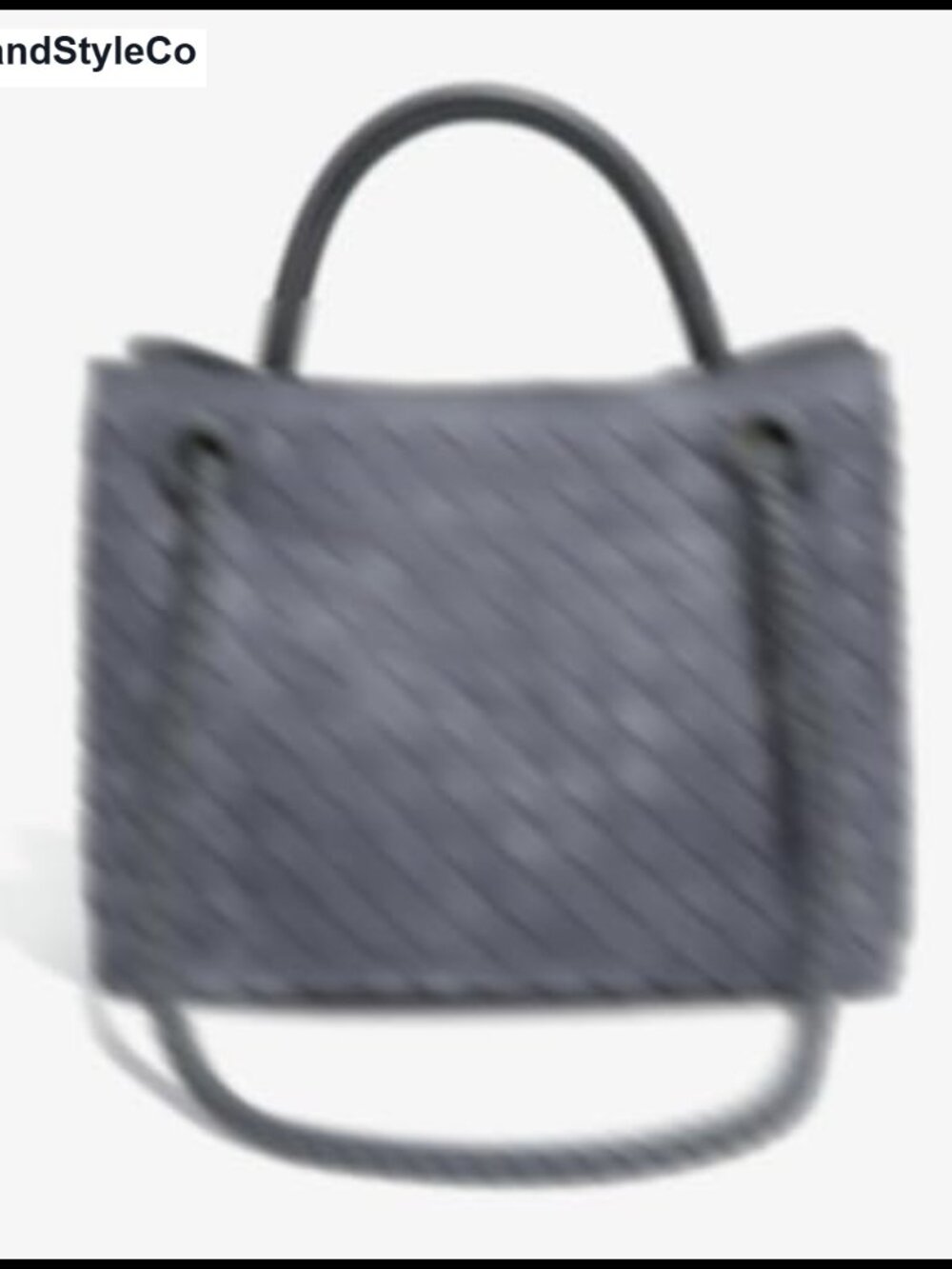 Suede Woven Tote Bag for Women PU Leather Hobo Crossbody Shoulder Handbag - Picture 6 of 6